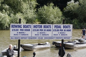 Man beachte die Preise...